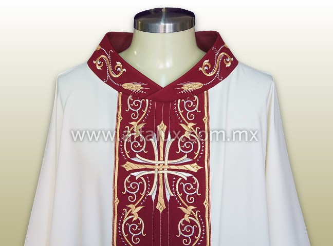 15 Card Perla RojoQuem Cuello Bord